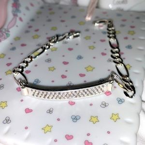 .925 Sterling Silver Bracelet with stones